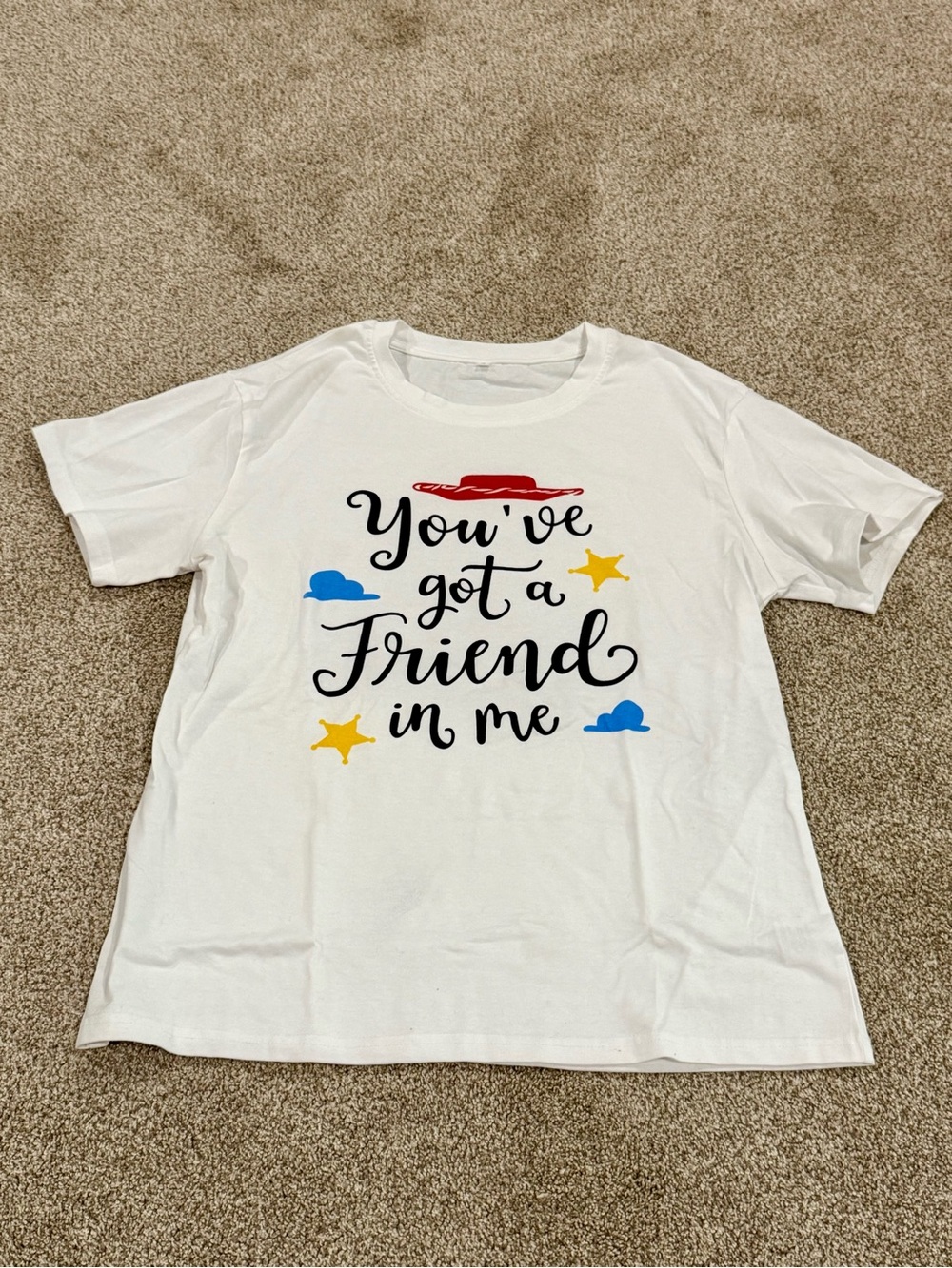 White Women’s Graphic Tee - "You've Got a Friend in Me" Toy Story